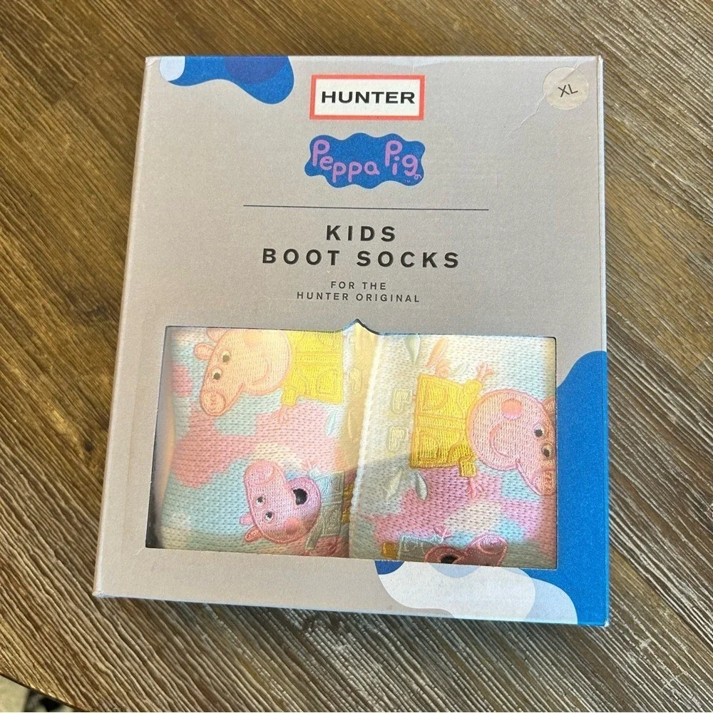 HUNTER Special Edition Peppa Pig Kids Boot Sock Rose XL‎ kids child